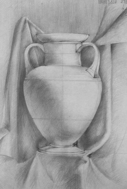 Рисунок вазы амфоры