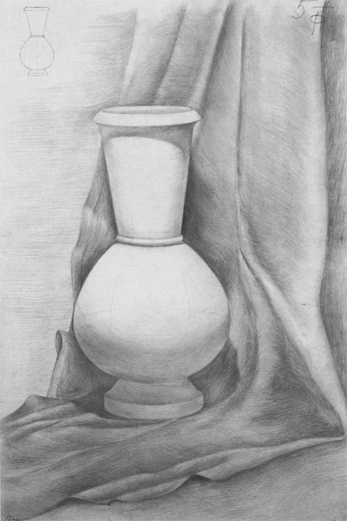 Рисунок вазы амфоры