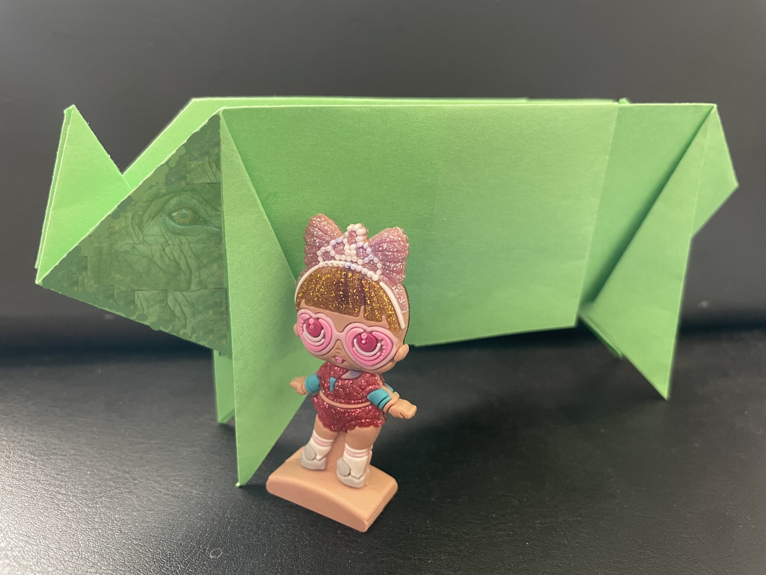 Оригами носорог бумага А4