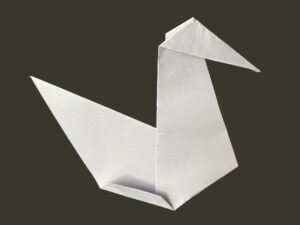 Оригами гусь
