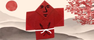 Оригами самурай